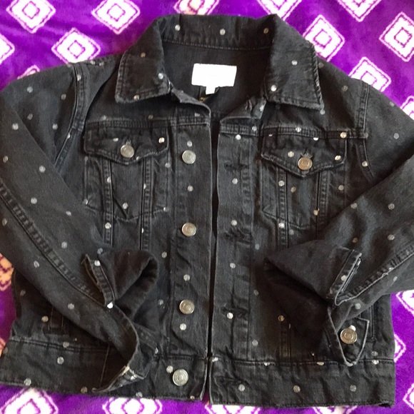 Current Elliott denim spotted jacket size 2 - Picture 1 of 4